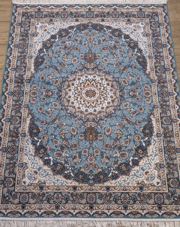 Ковер российский 29211-22866 Семеркант (PP Heatset Высокоплотный, голубой)