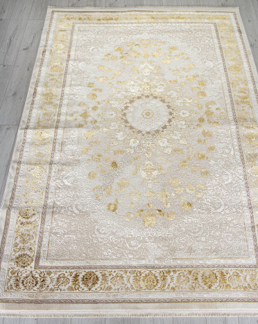 Ковер A123B - CREAM / GOLD FDY - Прямоугольник - коллекция ZARINA