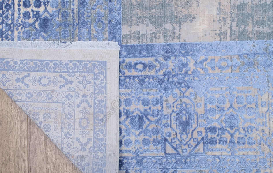 Турецкий ковер Art Deco Vintage 3035A ЦВЕТ CREAM2 / BLUE2