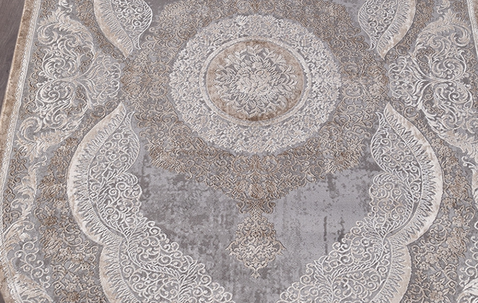 Ковер 03880C - GREY / BROWN - Овал ARMINA