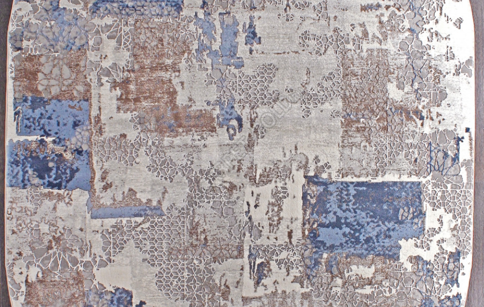 Ковер 03857A - BLUE / BLUE - Овал ARMINA