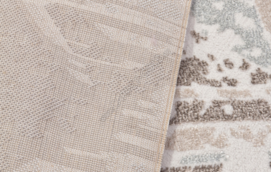 Ковровая дорожка D979 - BEIGE-BLUE - коллекция NATUREL