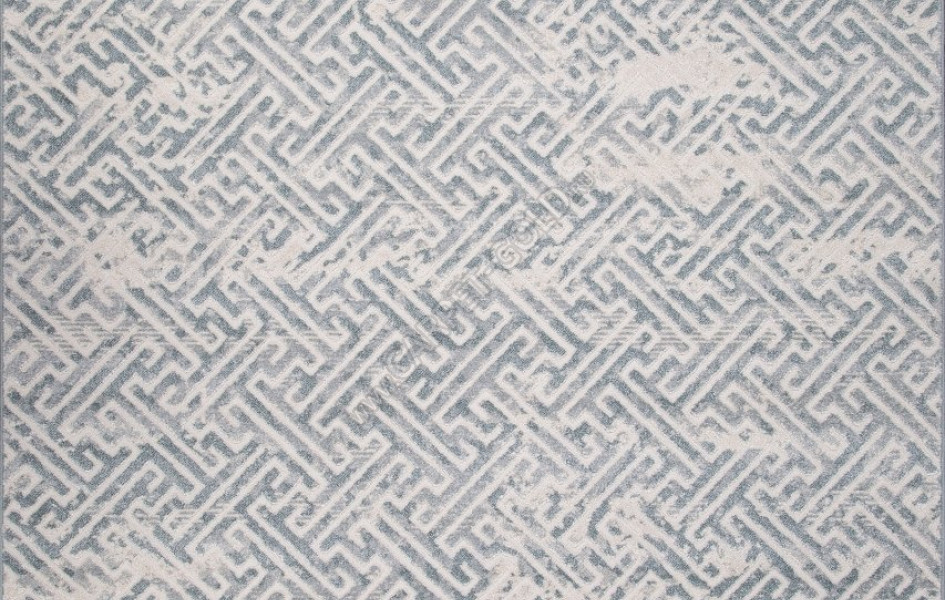 Ковер D993 - CREAM-BLUE - Прямоугольник - коллекция NATUREL