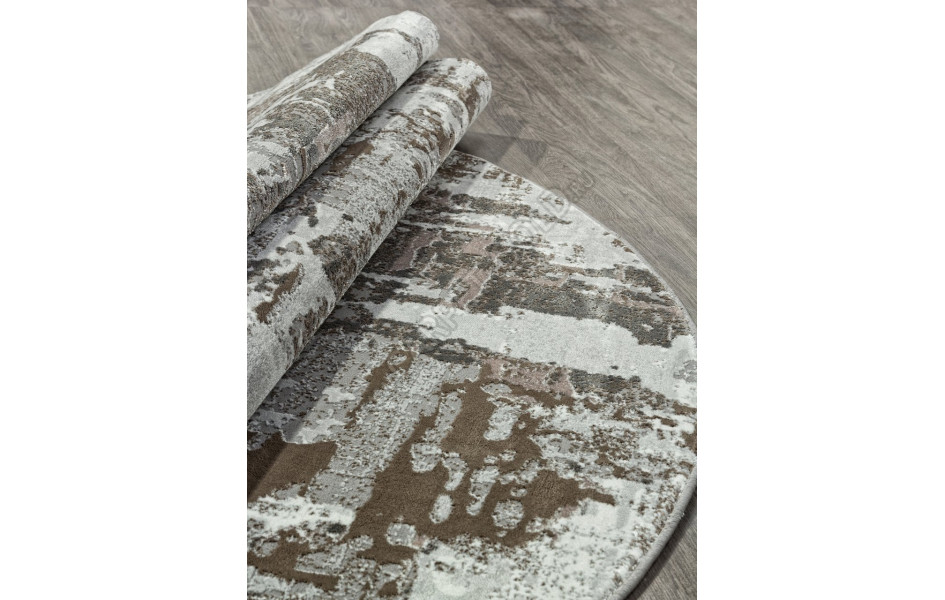 Ковер F238 - GRAY-BEIGE - Овал - коллекция GRAFF