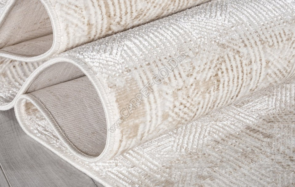 Ковер 30877A - CREAM / WHITE - Прямоугольник - коллекция SHINE