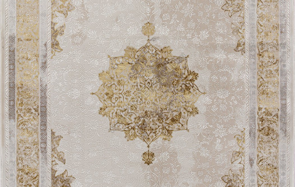 Ковер A064A - CREAM / GOLD FDY - Прямоугольник - коллекция ZARINA