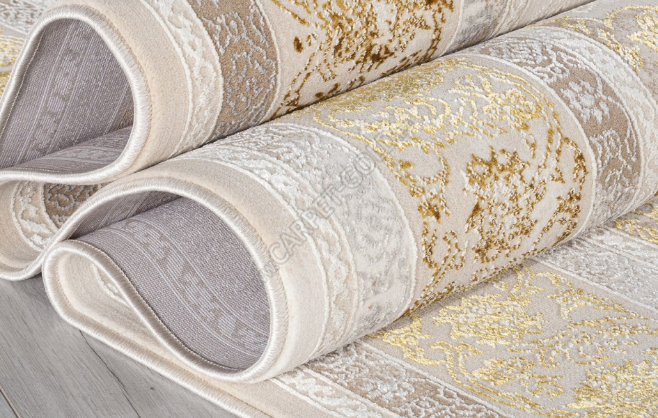 Ковер A064A - CREAM / GOLD FDY - Прямоугольник - коллекция ZARINA