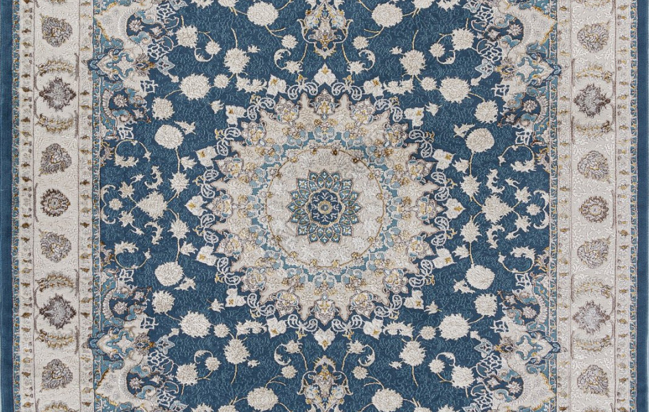 Ковер A050B - D.BLUE / CREAM - Прямоугольник - коллекция ZARINA